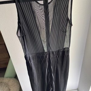 Pant suit Black see through